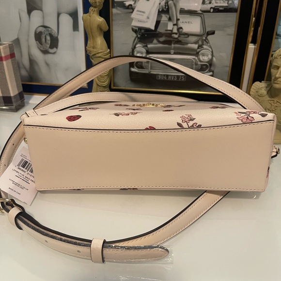 NWT Coach Handbag Madi Crossbody With Ladybug Floral Print Gold. Retail $400. - Picture 12 of 13